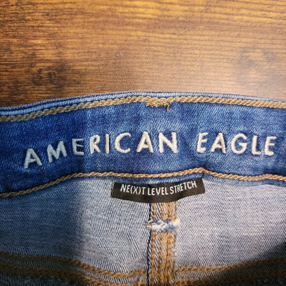 American Eagle Jeans 2 R Next Level Stretch Jegging Medium Light Wash - Picture 4 of 11